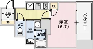 アドバンス神戸アルティス【6階】の間取り