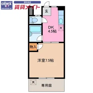 コーポ牛場【1階】の間取り