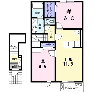 サンリット B棟【2階】の間取り