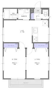 西六郷8044コーポラス【3階】の間取り