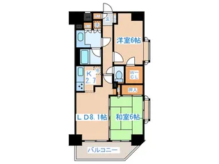 日神パレステージ東新宿イーストフォート【7階】の間取り