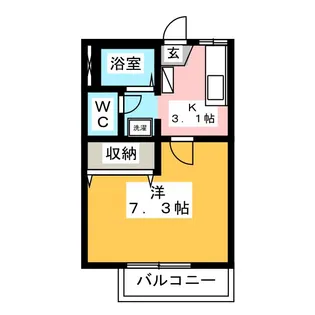 フレグランス舟久保B【1階】の間取り