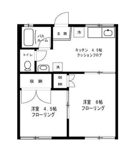 レジデンス幸【2階】の間取り