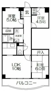シャルマン5【6階】の間取り