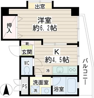 シャルム潮田【2階】の間取り