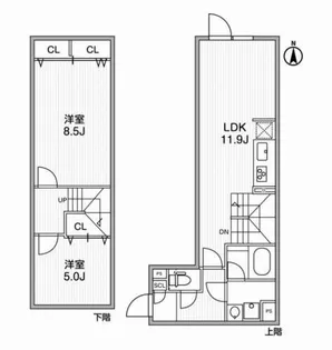 リーガランド神楽坂【LEGALAND神楽坂】の間取り