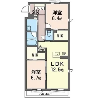 カルセドニー【3階】の間取り