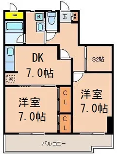 プランドール松戸【3階】の間取り