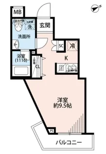 プレール・ドゥーク方南町【2階】の間取り