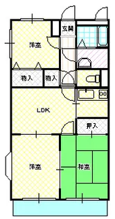 マンションエトワール【2階】の間取り