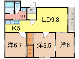 ロイヤルフローラ【3階】の間取り