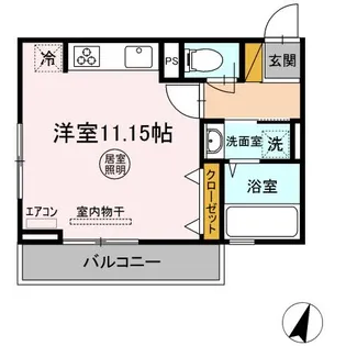 ワイズフォレストIII袖ヶ浦【2階】の間取り