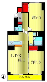 T’s garden北柏1号棟【2階】の間取り