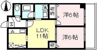 ラークヒルズ【4階】の間取り