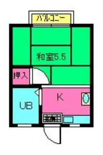 ハイツ幸風【2階】の間取り
