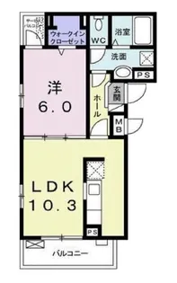 カーサココアヴェニュー【2階】の間取り