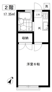 中町ハウス【2階】の間取り