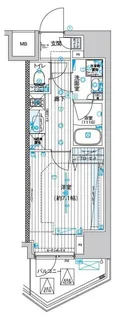 ブライズ東日本橋【9階】の間取り