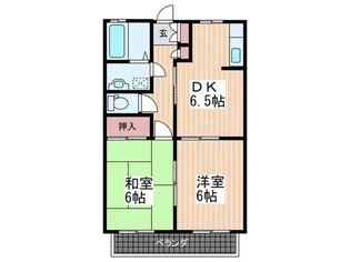 セントラル河内【2階】の間取り