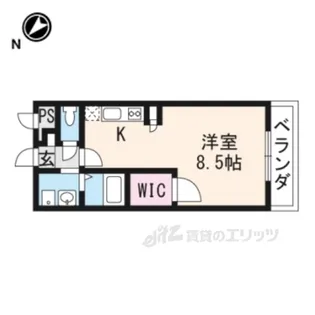 アンプルールフラーリッシュ【2階】の間取り