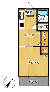 サンホワイト本郷【2階】の間取り