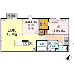 アトレ泉台【1階】の間取り