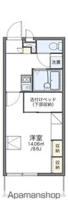 レオパレス福丸II【3階】の間取り