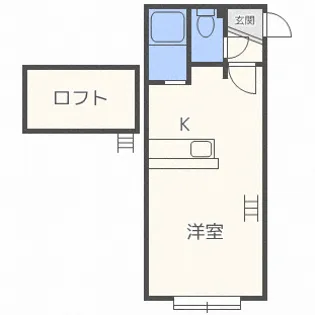 Fラッキー23【2階】の間取り