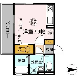 アセットさち【2階】の間取り