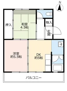 UR藤山台【2階】の間取り