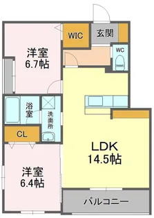 リバブル新通【3階】の間取り