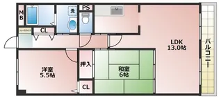 パールグレイス【1階】の間取り
