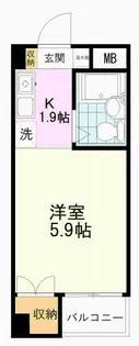 北町マンションK-0【4階】の間取り