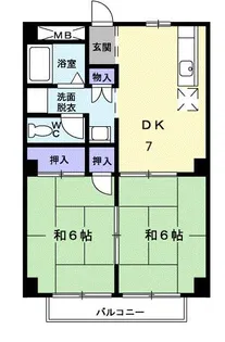 セゾンハイツ【2階】の間取り