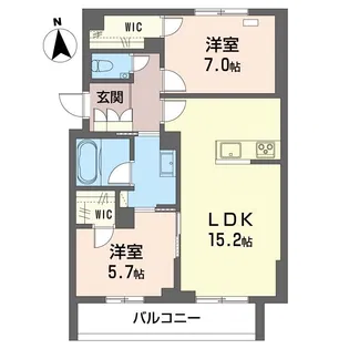 ベレオ東小金井【2階】の間取り