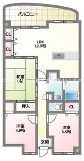 パールメガリス【5階】の間取り