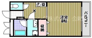ラフォーレ本町【1階】の間取り