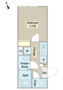 BRIGHT品川【5階】の間取り