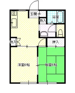 山口県山口市小郡山手上町【アパート】の間取り