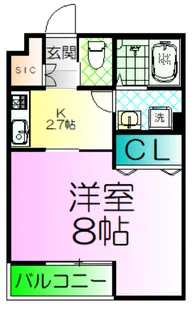 TKアンバーコート浜寺【2階】の間取り