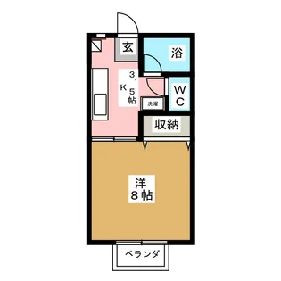 パーシモン参番館【2階】の間取り