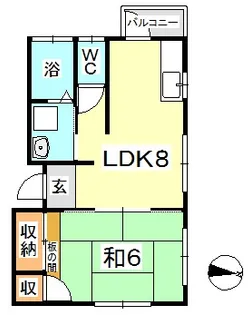 ドミールタキザワ【2階】の間取り
