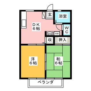 パルファム【2階】の間取り