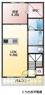 ヒッポ祇園III【2階】の間取り