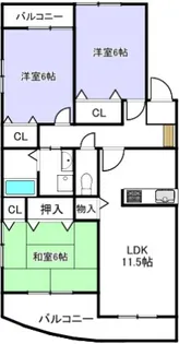 サンルーチェ【4階】の間取り