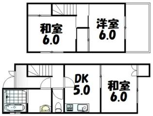岡山県岡山市南区妹尾【一戸建】の間取り
