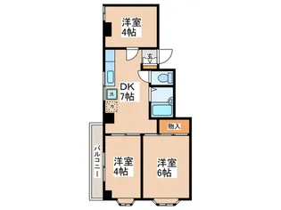 朋會マンション【3階】の間取り