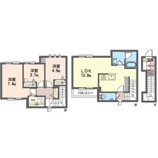 メゾン ド ラーミア【2階】の間取り