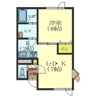 ローズマリエ【1階】の間取り