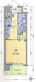 大阪府大阪市淀川区西中島3【マンション】の間取り